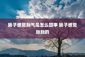 肠子感觉胀气是怎么回事 肠子感觉胀胀的