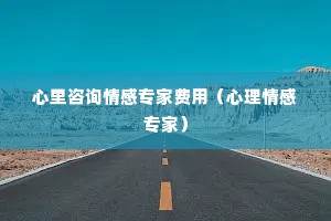 心里咨询情感专家费用（心理情感专家）